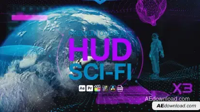 Premium Overlays HUD Sci-Fi Elements template preview