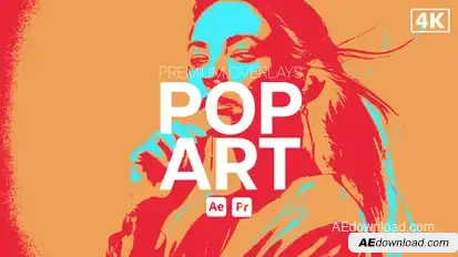 Premium Overlays Pop Art Elements template preview