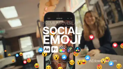 Premium Overlays Social Emoji Elements template preview