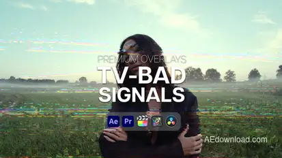 Premium Overlays TV Bad Signals Elements template preview