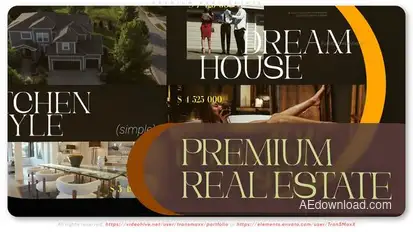 Premium Real Estate Video Displays template preview