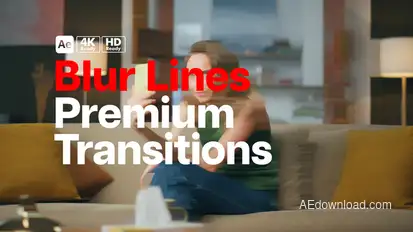 Premium Transitions Blur Lines Elements template preview