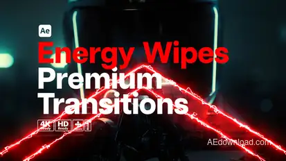 Premium Transitions Energy Wipes Elements template preview