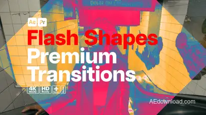 Premium Transitions Flash Shapes Elements template preview
