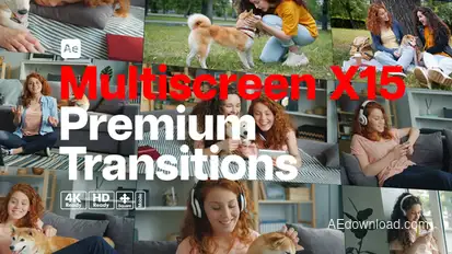 Premium Transitions Multiscreen X15 Elements template preview