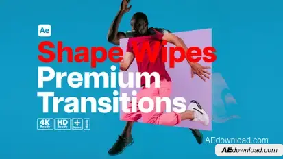 Premium Transitions Shape Wipes Elements template preview