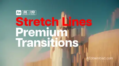 Premium Transitions Stretch Lines Elements template preview