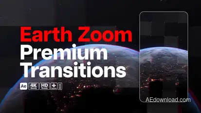 Premium Transitions Zoom Earth Elements template preview
