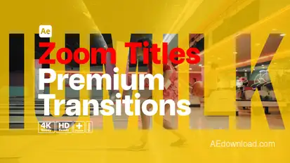 Premium Transitions Zoom Titles Elements template preview