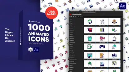 PremiumBuilder Animated Icons Elements template preview