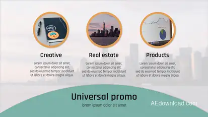 Presentation Video Displays template preview