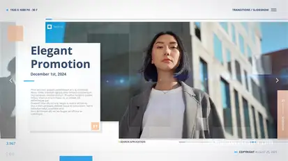 Presentation Video Displays template preview
