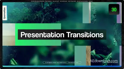 Presentation Transitions Elements template preview
