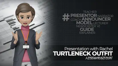 Presentation With Rachel Turtleneck Outfit Product Promo template preview