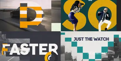 Pretty Slide Video Displays template preview