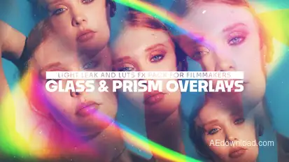 Prism Glass FX Bundle – Cinematic Overlays, LUTs & Light Leaks in 4K Elements template preview