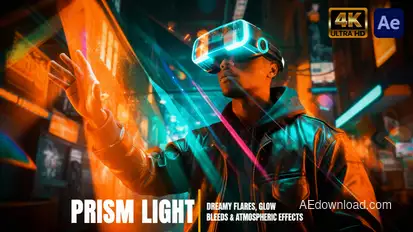 Prism Light Leaks Overlays Pack Elements template preview