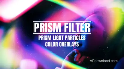Prism Light Particles Color Overlays Elements template preview