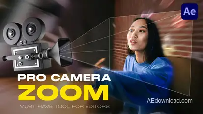 Pro Camera Zoom | Realistic Zoom & Handheld Camera Motion for After Effects Elements template preview