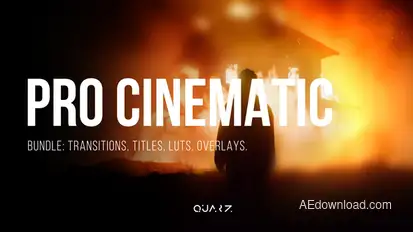 Pro Cinematic Bundle for After Effects – Transitions, Titles, LUTs, Overlays Elements template preview