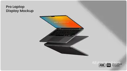 Pro Laptop Display Mockup Product Promo template preview