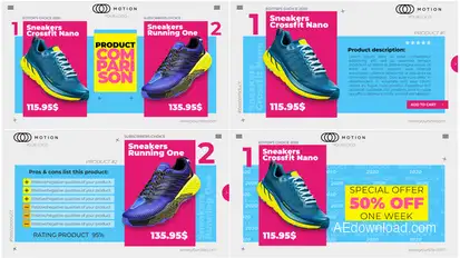 Product Comparison - Promo Online Store Product Promo template preview