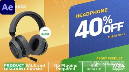 Product Sale and Discount Promotion v2 Product Promo template preview