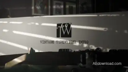 Production Company Vintage Typewriter Intro Openers template preview