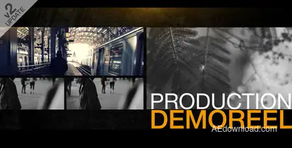 Production Demo Reel Video Displays template preview
