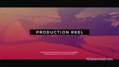 Production Reel l Glitch Promo Video Displays template preview