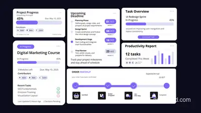 Progress Infographic Logo Stings template preview