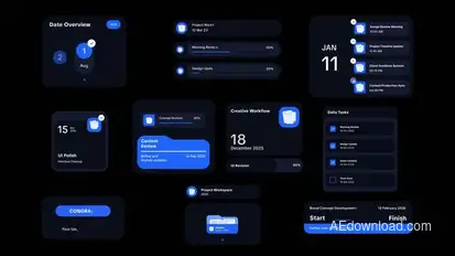 Progress Infographic Logo Stings template preview