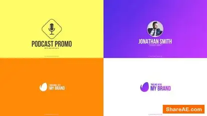 Promo End Screens Logo Stings template preview