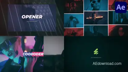 Promo Opener Slideshow for After Effects Openers template preview