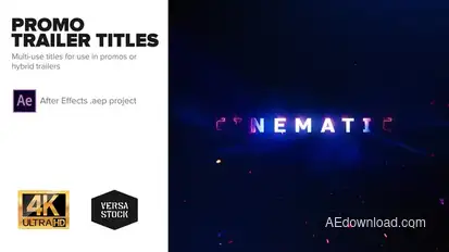 Promo Trailer Titles 4K Titles template preview