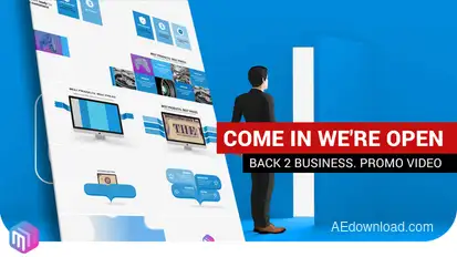 Promotional video | We are open Product Promo template preview