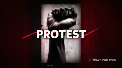 PROTEST Video Displays template preview