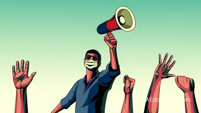 Protest Logo Logo Stings template preview