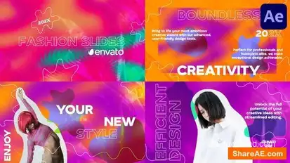 Psychedelic Fashion Scenes for After Effects Openers template preview
