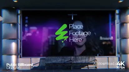 Public Space Billboard Display Video Displays template preview