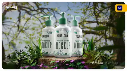 Pump Bottle Mockup Product Promo template preview