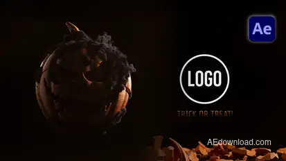 Pumpkin Explosion Reveal Logo Stings template preview