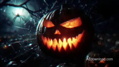 Pumpkin Graveyard Unveil Logo Stings template preview