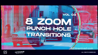 Punch Hole Zoom Transitions Vol. 04 Elements template preview