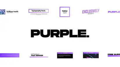 Purple. - Titles Pack Titles template preview