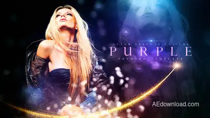 Purple Video Displays template preview