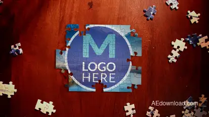 Puzzle Logo Reveal Product Promo template preview