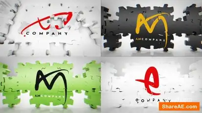 Puzzle Logo Reveal Bundle Logo Stings template preview