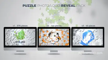 Puzzle Photo / Logo Reveal Pack Logo Stings template preview
