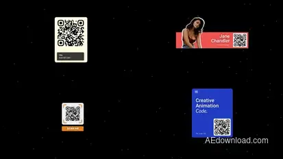 QR Code Titles template preview